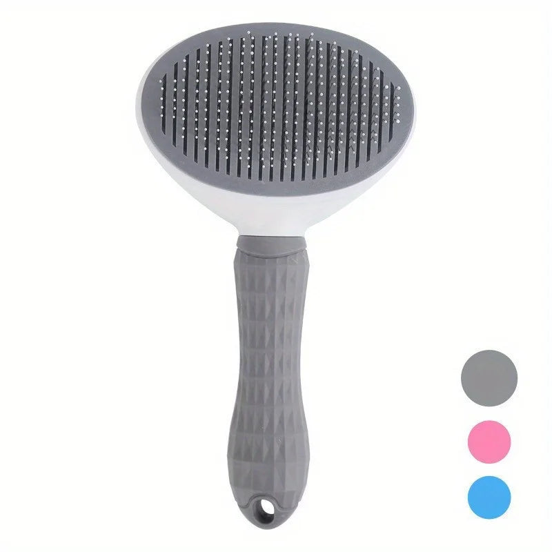 Pet Hair Removal Brush - One-Click Grooming Comb