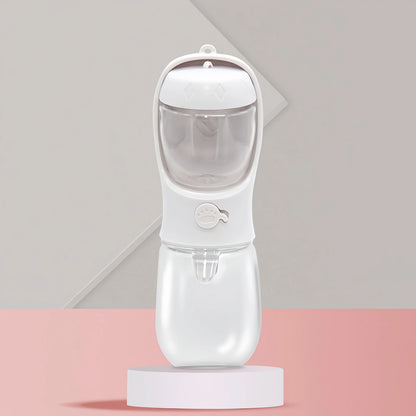 Portable Dog Water Bottle - 2-in-1 Travel Food Feeder