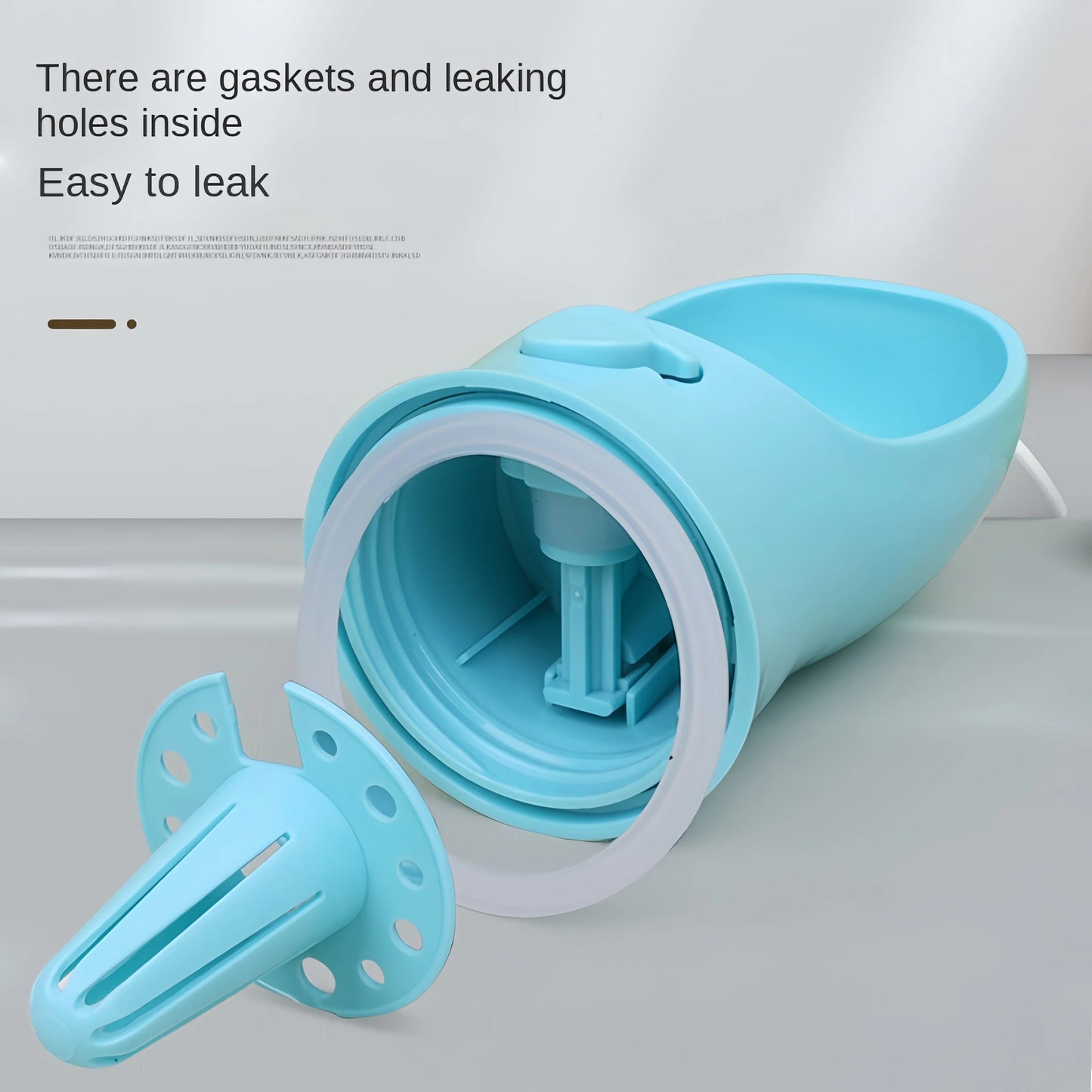 Portable Dog Water Bottle - 2-in-1 Travel Food Feeder