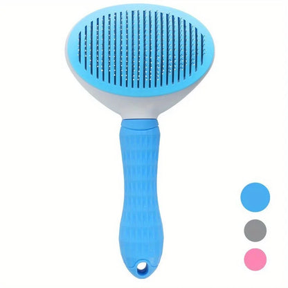 Pet Hair Removal Brush - One-Click Grooming Comb