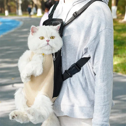 Pet Travel Backpack - Breathable Shoulder Carrier