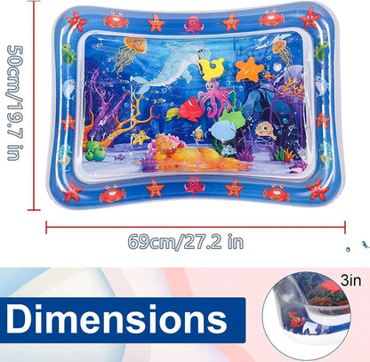 Pet Sensory Water Mat - Inflatable Ocean Play Toy