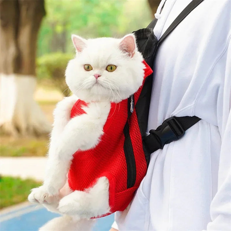 Pet Travel Backpack - Breathable Shoulder Carrier