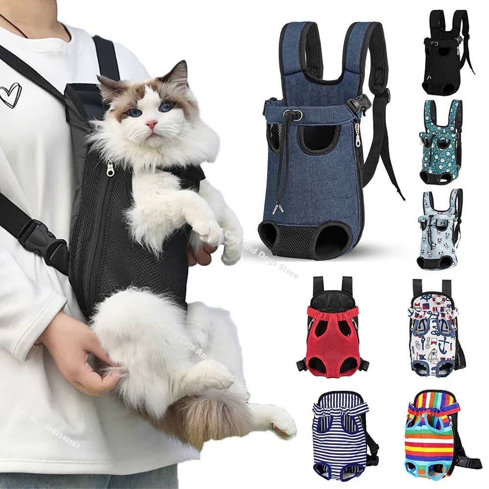 Pet Travel Backpack - Breathable Shoulder Carrier