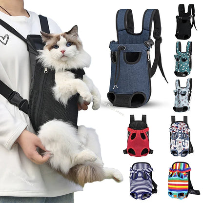 Pet Travel Backpack - Breathable Shoulder Carrier