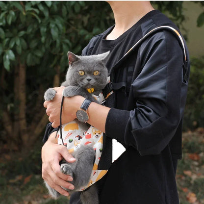 Pet Travel Backpack - Breathable Shoulder Carrier