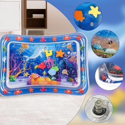 Pet Sensory Water Mat - Inflatable Ocean Play Toy