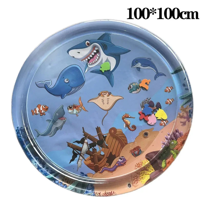 Pet Sensory Water Mat - Inflatable Ocean Play Toy