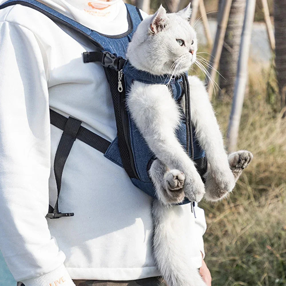 Pet Travel Backpack - Breathable Shoulder Carrier