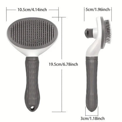 Pet Hair Removal Brush - One-Click Grooming Comb