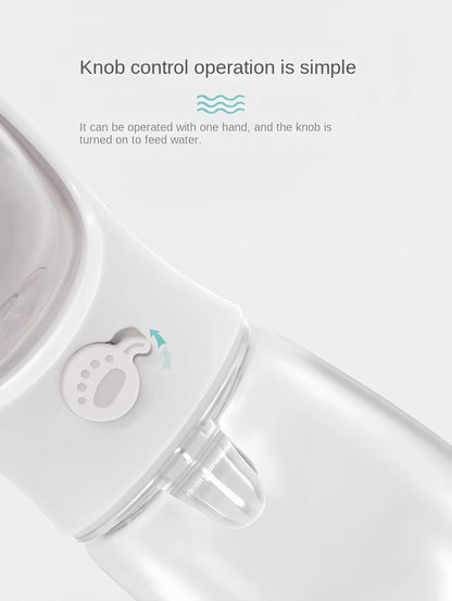 Portable Dog Water Bottle - 2-in-1 Travel Food Feeder