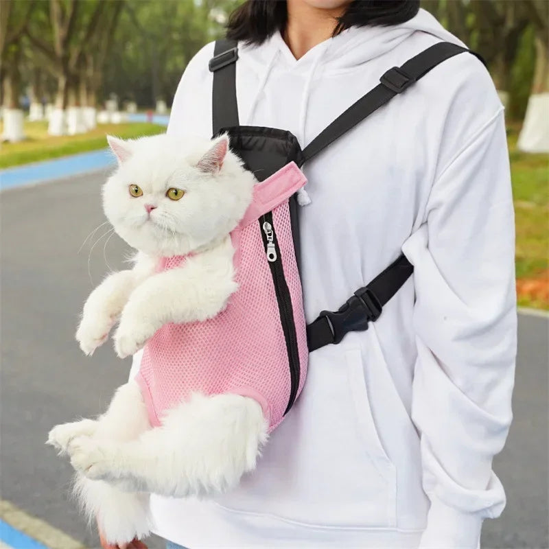 Pet Travel Backpack - Breathable Shoulder Carrier