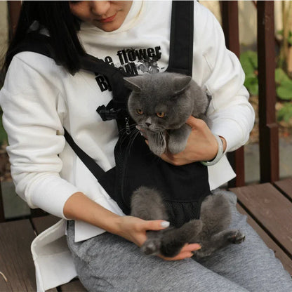 Pet Travel Backpack - Breathable Shoulder Carrier